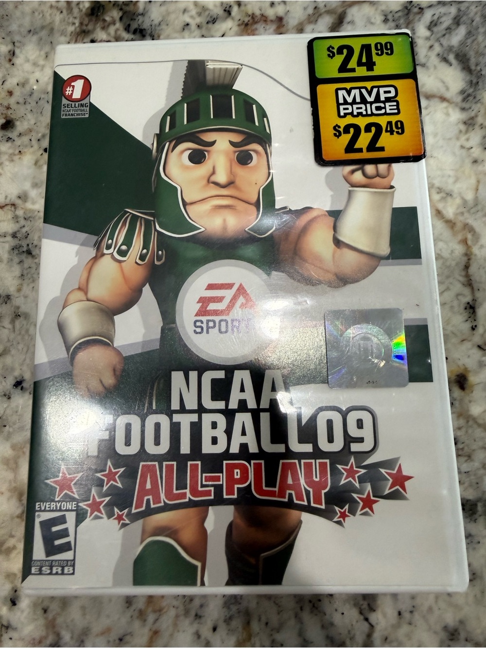 EA Sports NCAA Football 09 All-Play - White & Green Case